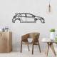 Деревянные панно силуэт TOYOTA COROLLA GR