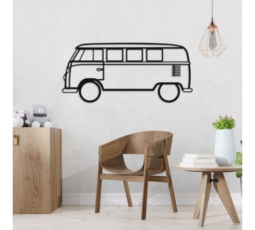 Дерев'яні панно силует Volkswagen WW T1 Дерев'яні панно силует Volkswagen WW T1