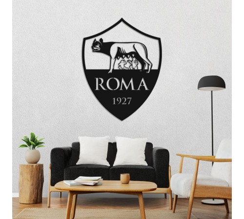 Дерев'яні панно емблема AS Roma Рома Дерев'яні панно емблема AS Roma Рома