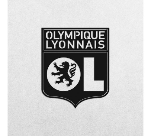 Деревянные панно эмблема Olympique Lyonnais Олимпик Лион Деревянные панно эмблема Olympique Lyonnais Олимпик Лион