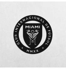 Деревянные панно эмблема Inter Miami CF Интер Майами