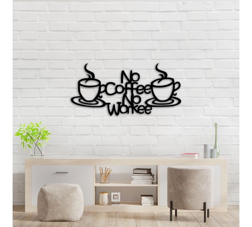 Деревянные панно No Coffee no Workee Деревянные панно No Coffee no Workee