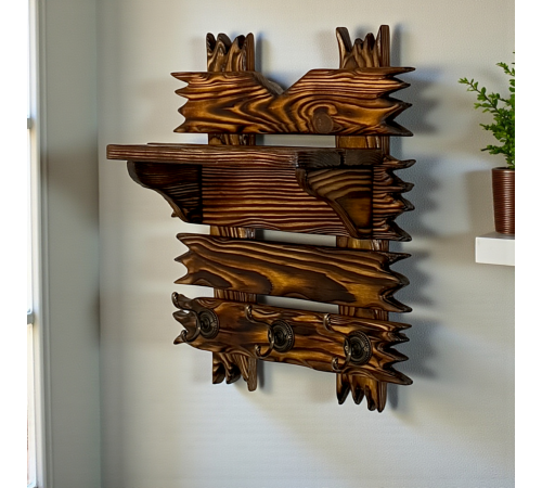 Настінний вішак для одягу із сосни "Техас"