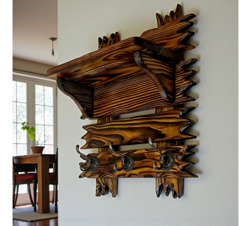 Настінний вішак для одягу із сосни "Техас"