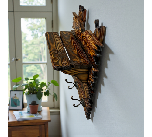 Настінний вішак для одягу із сосни "Техас"