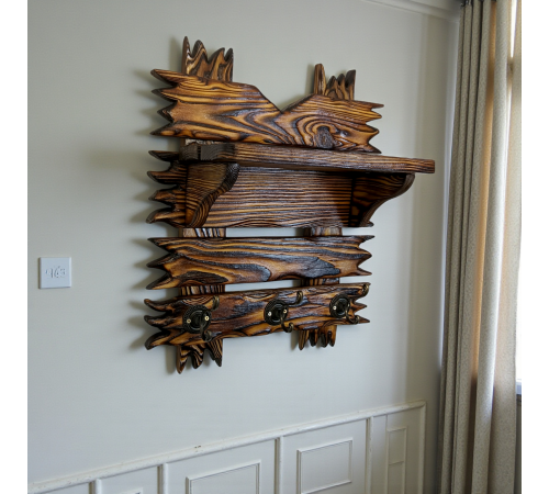 Настінний вішак для одягу із сосни "Техас"