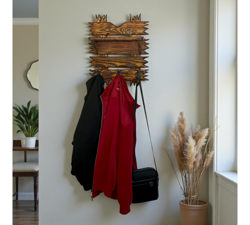 Настінний вішак для одягу із сосни "Техас"