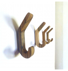 Drewniane wieszaki ścienne na rzeczy wiśniowe