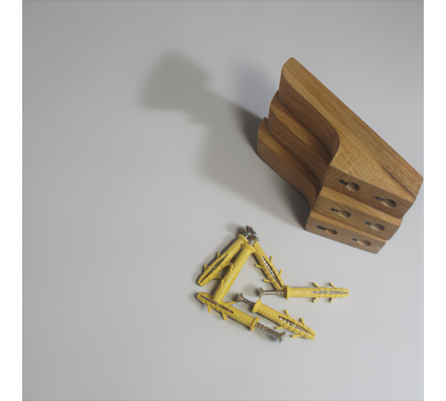 Настінні дерев'яні гачки для одягу, головних уборів, сумок